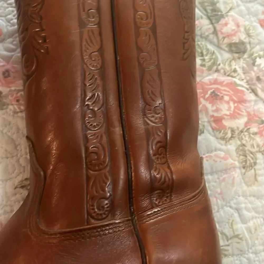 Vintage acme leather boots